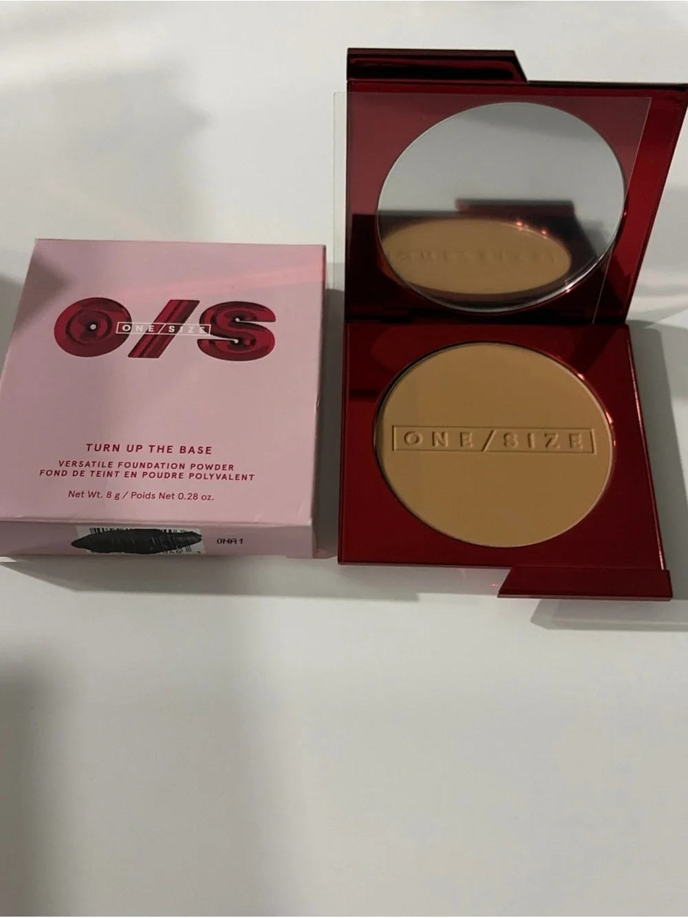 ONE/SIZE Turn Up The Base Foundation Powder — medium tan neutral